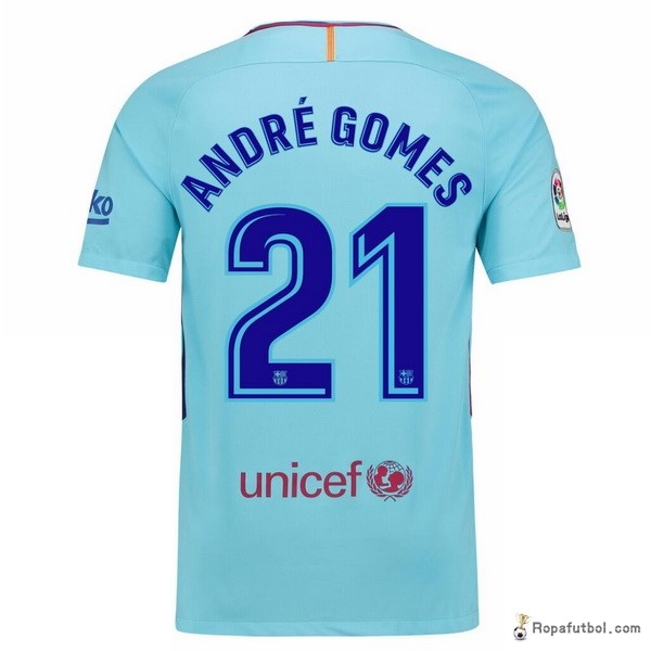 Camiseta Barcelona Replica Segunda Ropa Andre Gomes 2017/18
